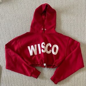WISCO Cropped hooded sweatshirt Small